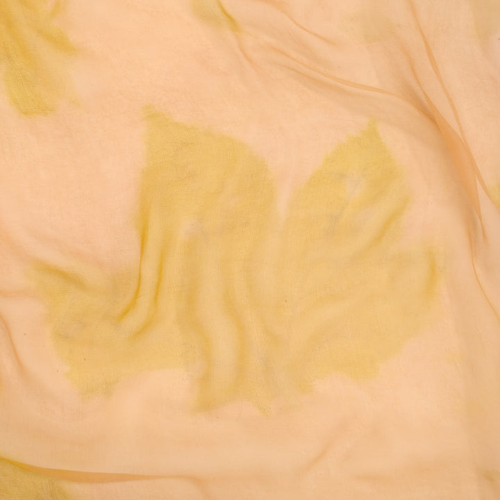 foulard en soie motif feuilles erable sycomore